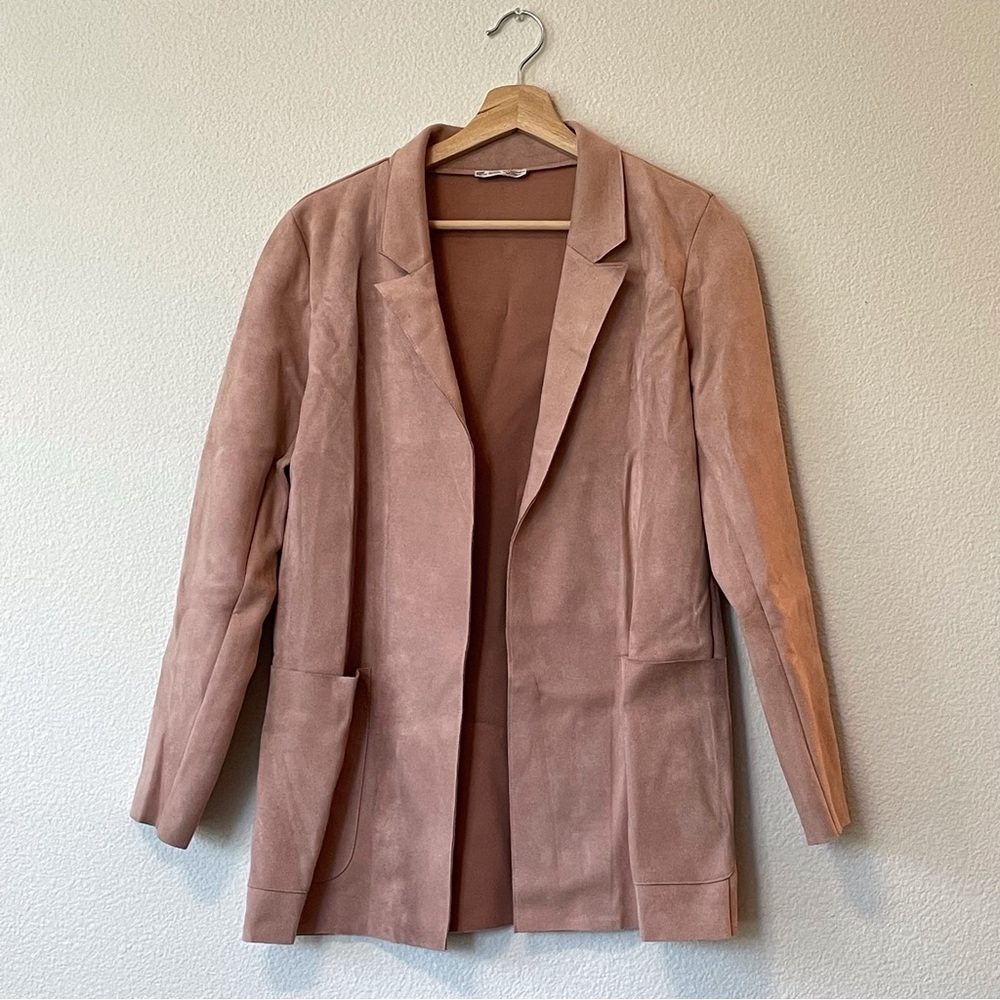 Zara faux suede Chic blazer